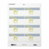 鹿リフレクション – 星 – お客様のカスタム出荷ラベル ラベル (フルシート)