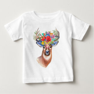 鹿世界 | 誕生日 – 名前と年齢Tシャツ ベビーTシャツ