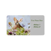 鹿住所 シール (正面)