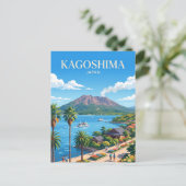 鹿児島 日本 ポストカード (スタンド正面)