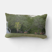 鹿写真 ランバークッション (裏面)