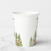 鹿動物アドベンチャーカンパーマウンテンフォレスト紙 紙コップ (右)