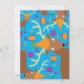 鹿動物キッドのバースデーパーティ招待状 招待状 (裏面)