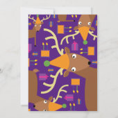 鹿動物キッドのバースデーパーティ招待状 招待状 (裏面)