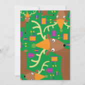 鹿動物キッドのバースデーパーティ招待状 招待状 (裏面)