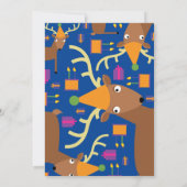 鹿動物キッドのバースデーパーティ招待状 招待状 (裏面)