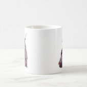 鹿双生児の紫 コーヒーマグカップ (中央)