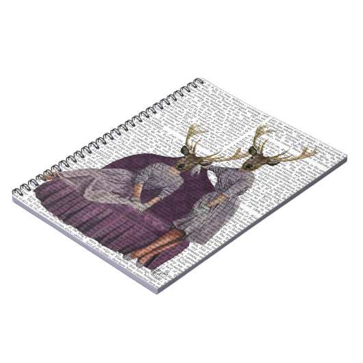 鹿双生児の紫 ノートブック (左側)