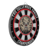 鹿威厳のあるインフォレストアートデザイン ダーツボード (正面左)