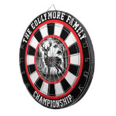 鹿威厳のあるインフォレストデザイン ダーツボード (正面右)