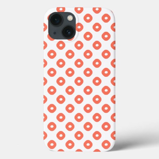 鹿子PUWNスポット柄サーモンピンク Case-Mate iPhoneケース (裏面)