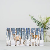 鹿家族ウィンターウッズクリスマスカード シーズンカード (スタンド正面)