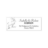 鹿差出人住所ファミリー ラバースタンプ (インプリント)