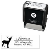 鹿差出人住所自己インキングスタンプ セルフインキングスタンプ (インサイチュ)