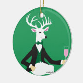 鹿応援セラミックスオーナメント セラミックオーナメント (左)