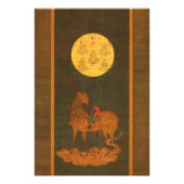 鹿日本の曼荼羅神道ヴィンテージ美術 フォトプリント (正面)