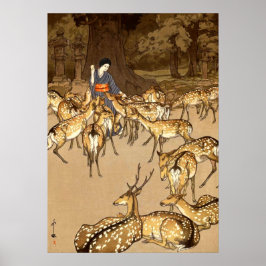 鹿春日神社吉田博志1928 ポスター