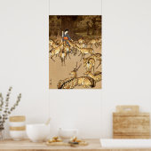 鹿春日神社吉田博志1928 ポスター (キッチン)