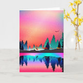 鹿林オーロラ カード (黄色い花)