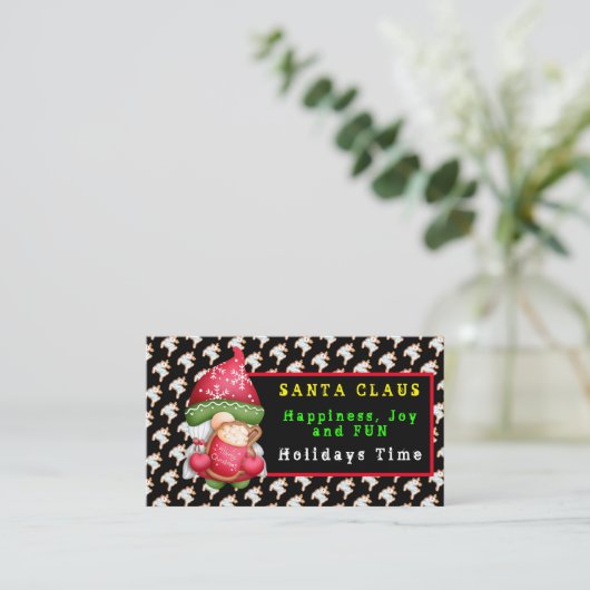 鹿格言カスタマイズカラーと文字 名刺 (スタンド正面)