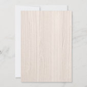 鹿森林動物ベビーシャワー招待状 招待状 (裏面)