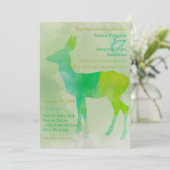 鹿水色 – 結婚式招待状 招待状 (スタンド正面)