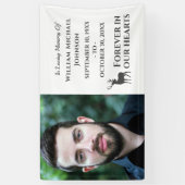 鹿永遠に我々のハートカスタム写真記念 横断幕 (縦)