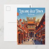 鹿港古鎮 台湾 ポストカード (正面/裏面)