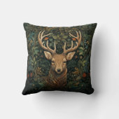 鹿牡鹿と〔雄ジカの〕枝角魅惑の森 クッション (裏面)