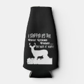 鹿狩りおもしろい引用文ホビースポーツ ボトルクーラー (正面)