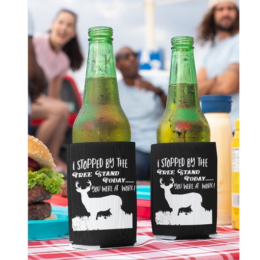 鹿狩りおもしろい引用文ホビースポーツ 缶クーラー