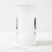 鹿狩りすり付きビールマグ/スタイン フロストグラスビールジョッキ (中央)