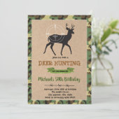 鹿狩りの誕生日招待状 招待状 (スタンド正面)