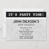 鹿狩りの誕生日招待状 招待状 (裏面)