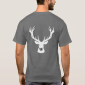 鹿狩りの週末予報 100% Tシャツ (裏面)