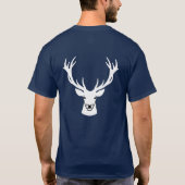 鹿狩りの週末予報 100% Tシャツ (裏面)