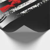 鹿狩りアメリカ国旗狩り ラッピングペーパー (角)