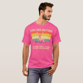 鹿狩りアートフォーワイルドライフハンターシカ狩り Tシャツ (正面フル)
