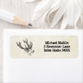 鹿狩りカスタムパーソナライズされた ラベル (インサイチュ)