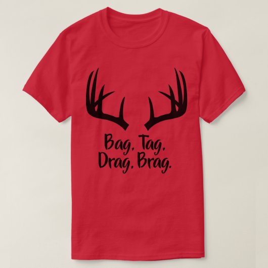 鹿狩りガンボウホワイトテールムールスタンド Tシャツ (デザイン正面)