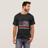 鹿狩りギフト米国国旗の夫 Tシャツ (正面フル)