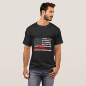 鹿狩りギフト米国国旗の夫 Tシャツ (正面フル)