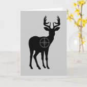 鹿狩りグリーティングカード空白の- カード (黄色い花)