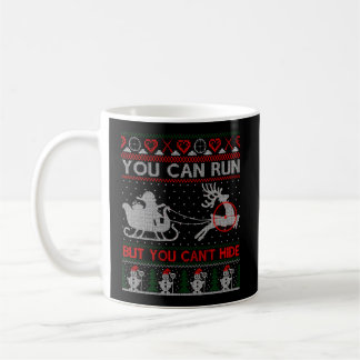 鹿狩りシャツサンタハンター醜いクリスマスシュエ コーヒーマグカップ