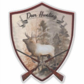 鹿狩りシール シール (正面)