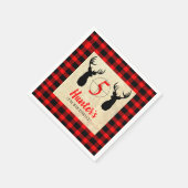 鹿狩りテーマバースデーパーティー スタンダードカクテルナプキン (角)