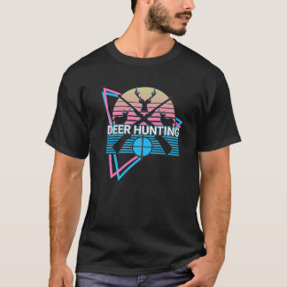 鹿狩りディアハンターレトロ Tシャツ