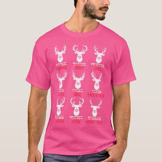 鹿狩りハンターオブオールサンタズトナカイ Tシャツ (正面)