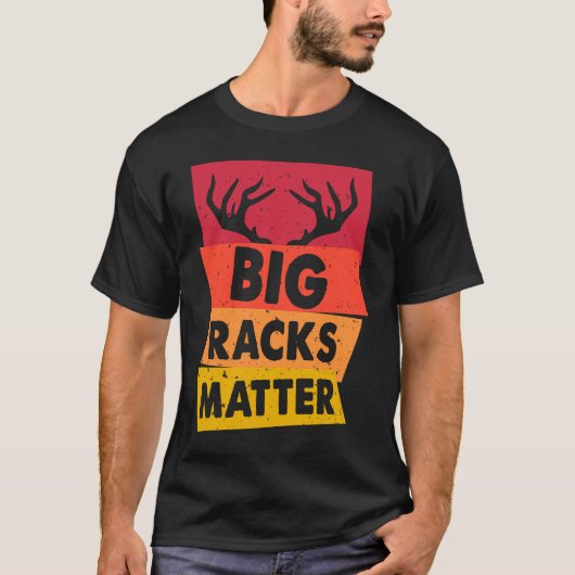 鹿狩りビッグラックマターディアディアー狩りハンター Tシャツ (正面)