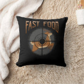 鹿狩りファストフードフォレストハンター クッション (ブランケット)